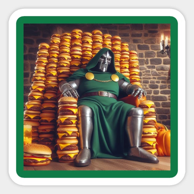 Burgers of Doom Sticker by DrubStyle